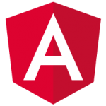 Das Logo des Frameworks Angular: Ein "A" auf roten Grund © Google [CC BY 4.0 (https://creativecommons.org/licenses/by/4.0)], via Wikimedia Commons
